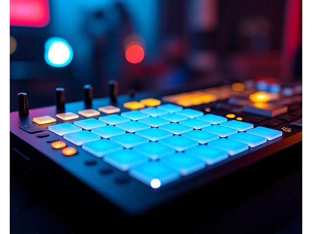 Groovebox con pads de batería y secuenciador
