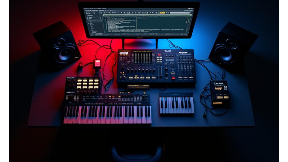 Setup para producción de Techno con sintetizadores
