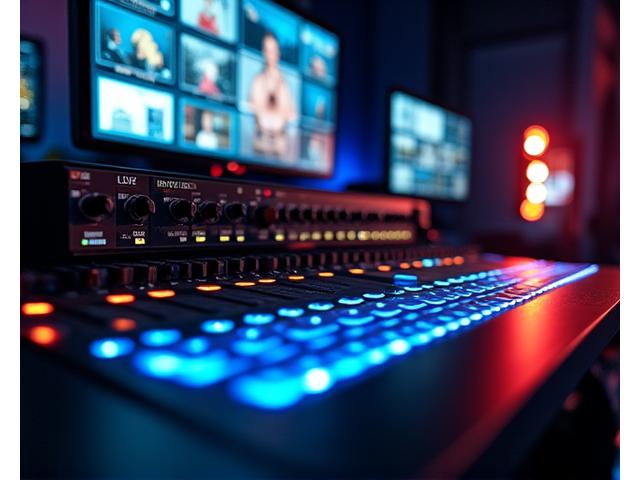 Mesa de mezclas, efectos en vivo y streaming encoder para Live Show