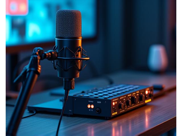 Interfaz de audio profesional, micrófonos dinámicos e insonorización para Pro Podcaster