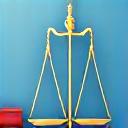 Balanzas de la justicia y un icono de ley, representando autoridades legales.